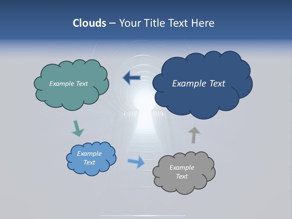 Symbol Blue Security PowerPoint Template
