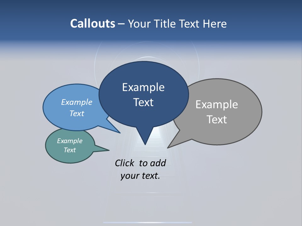 Symbol Blue Security PowerPoint Template