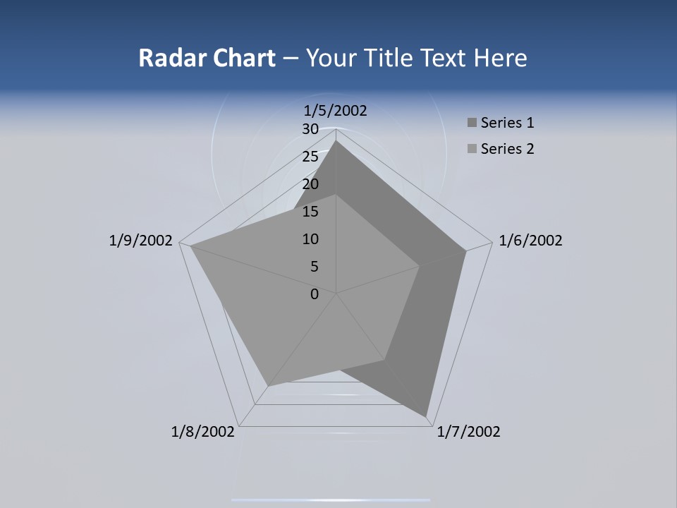 Symbol Blue Security PowerPoint Template