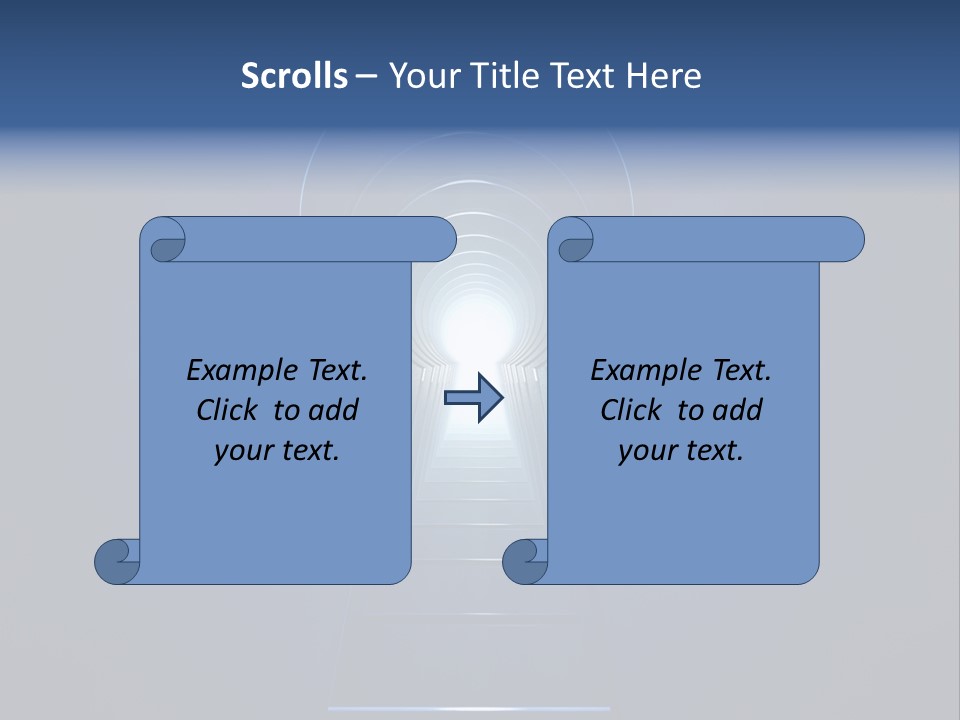 Symbol Blue Security PowerPoint Template