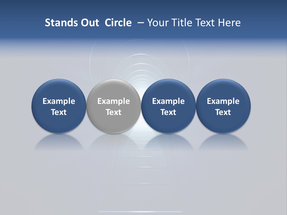 Symbol Blue Security PowerPoint Template