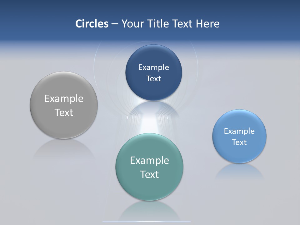 Symbol Blue Security PowerPoint Template