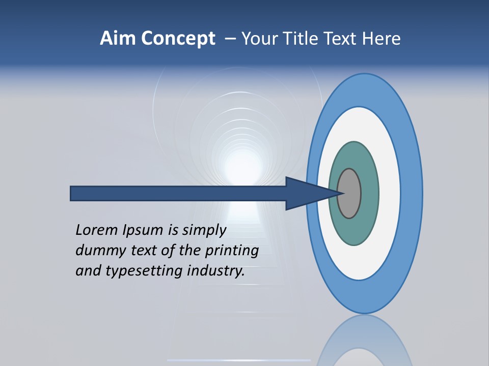 Symbol Blue Security PowerPoint Template