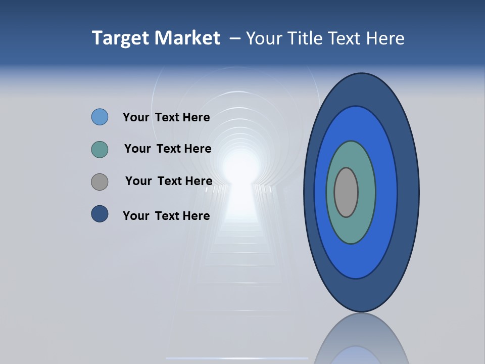 Symbol Blue Security PowerPoint Template