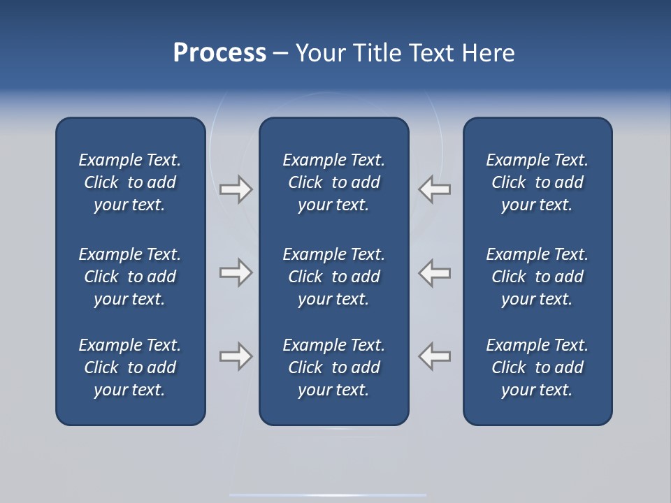 Symbol Blue Security PowerPoint Template