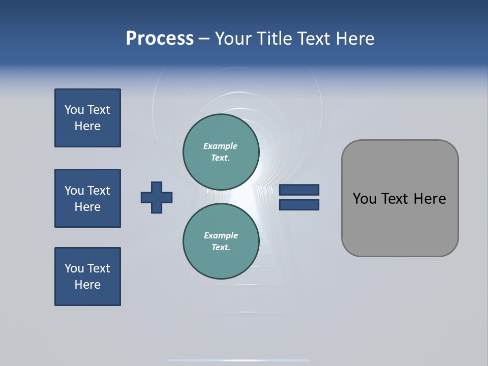 Symbol Blue Security PowerPoint Template