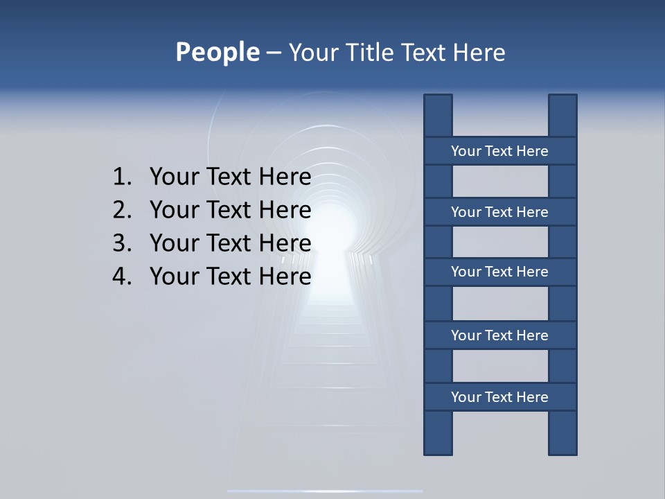 Symbol Blue Security PowerPoint Template