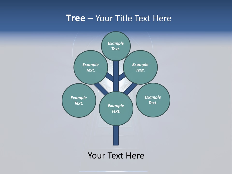 Symbol Blue Security PowerPoint Template