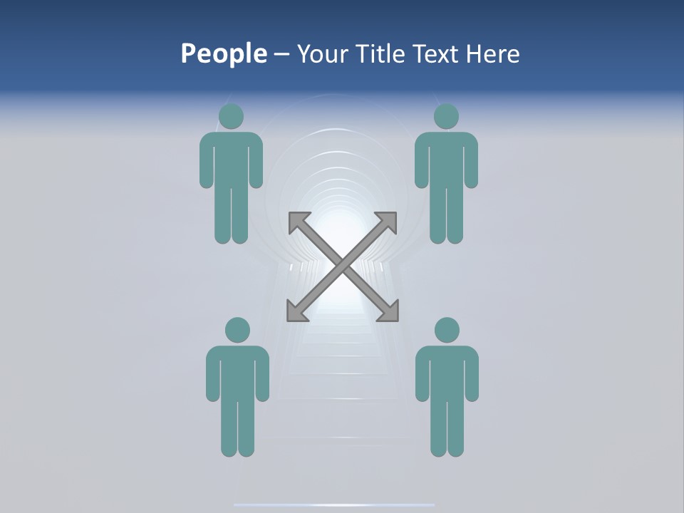 Symbol Blue Security PowerPoint Template