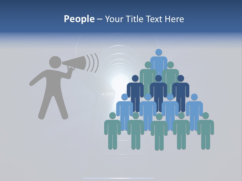 Symbol Blue Security PowerPoint Template