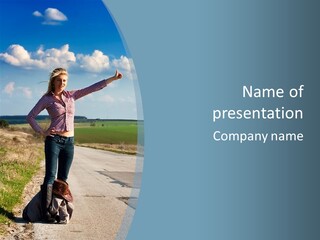 Hand Stop Country PowerPoint Template