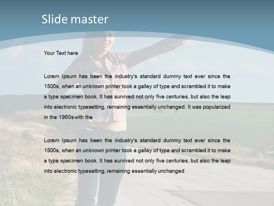 Hand Stop Country PowerPoint Template