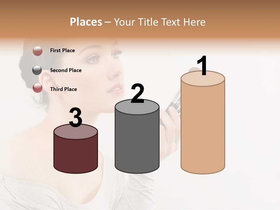 Female Brush  PowerPoint Template