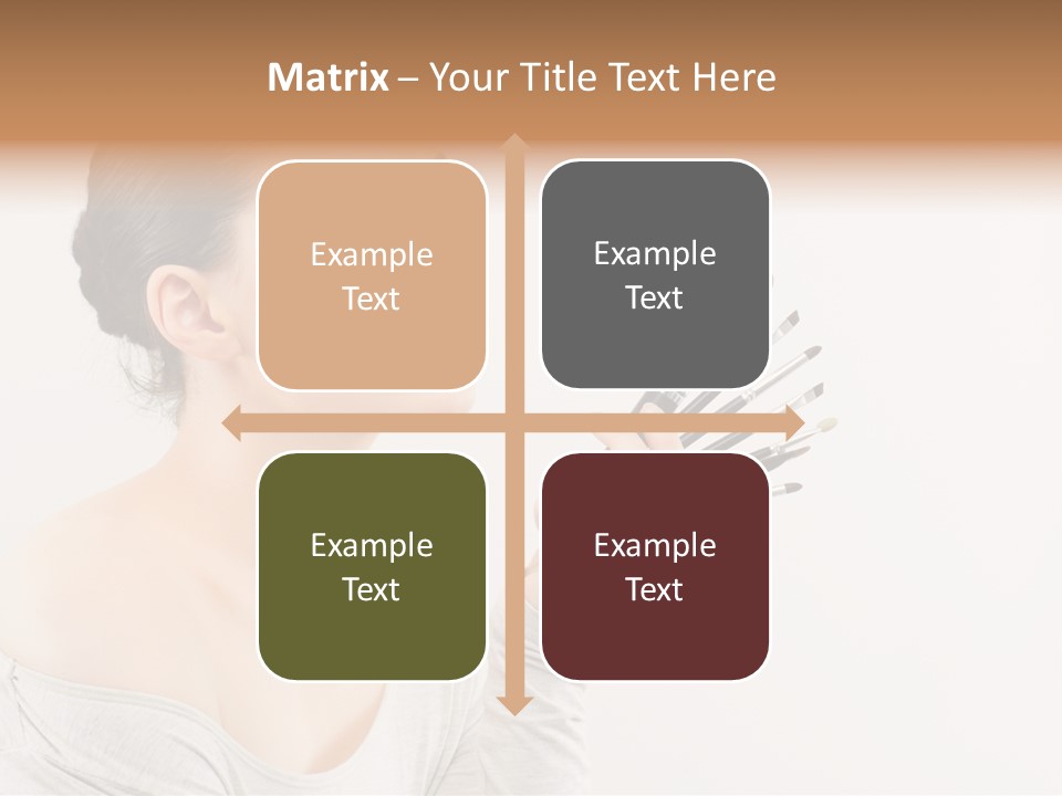 Female Brush  PowerPoint Template