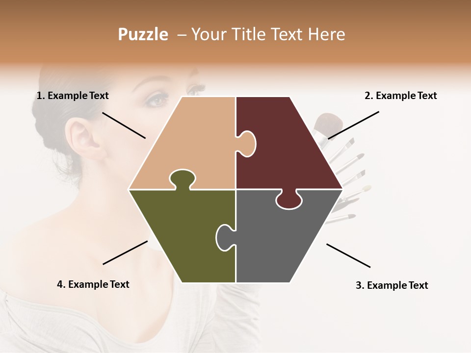Female Brush  PowerPoint Template