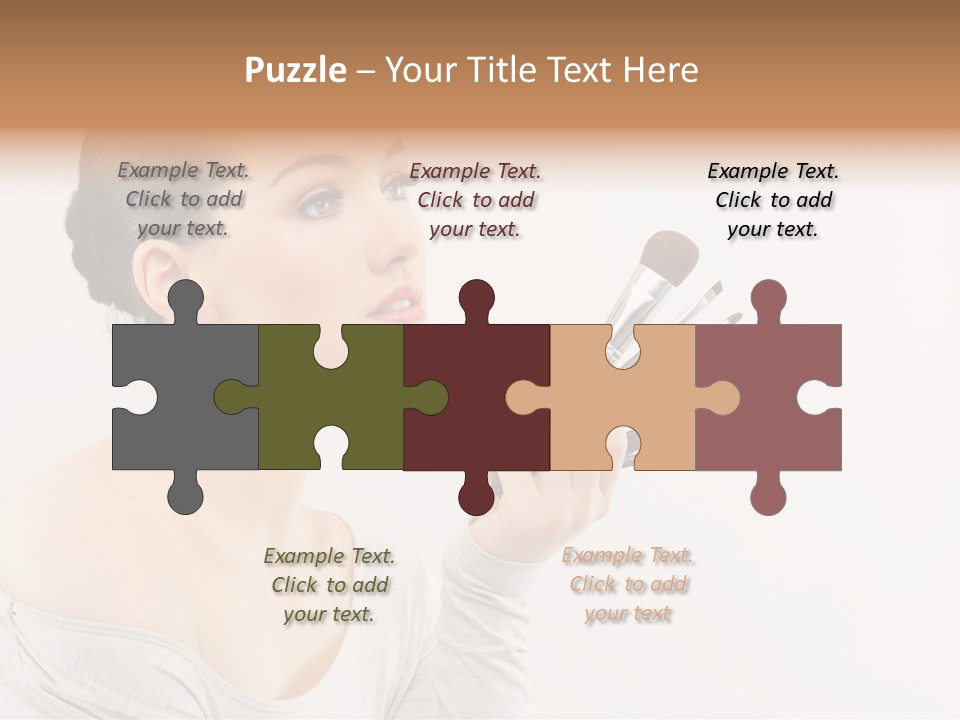 Female Brush  PowerPoint Template