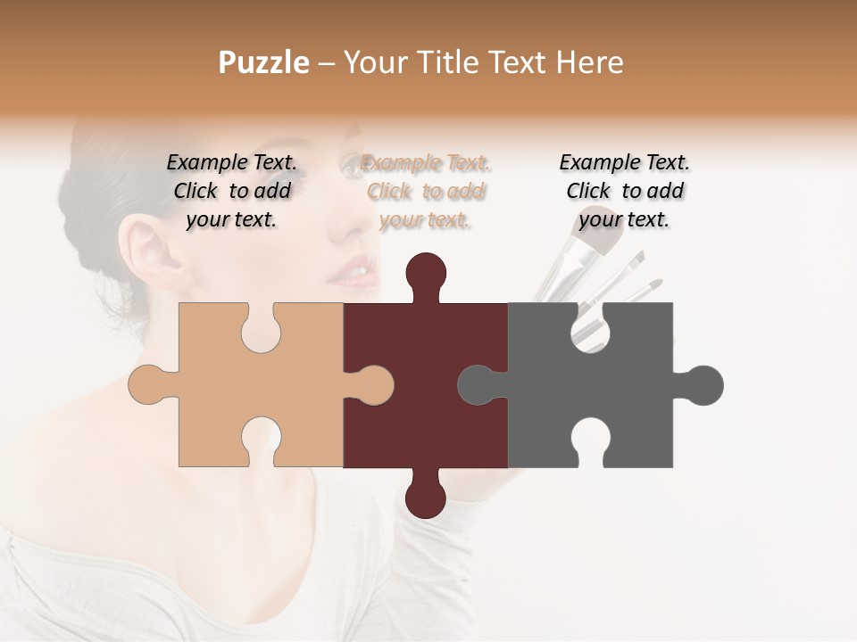 Female Brush  PowerPoint Template