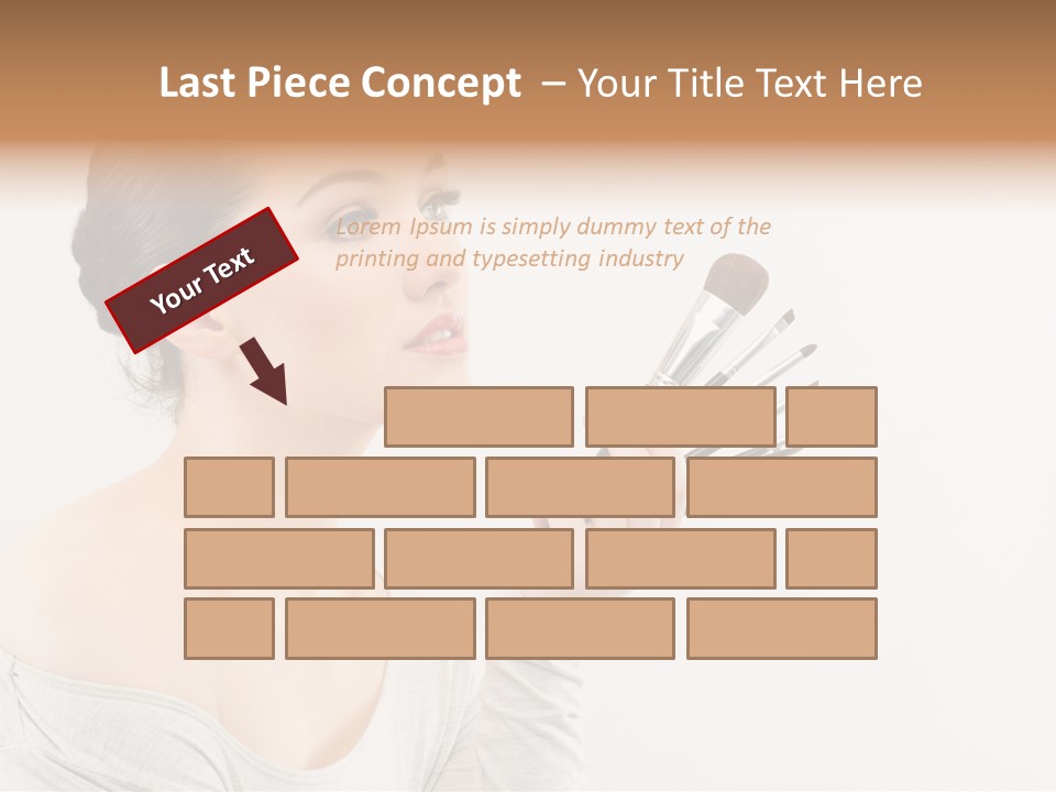 Female Brush  PowerPoint Template