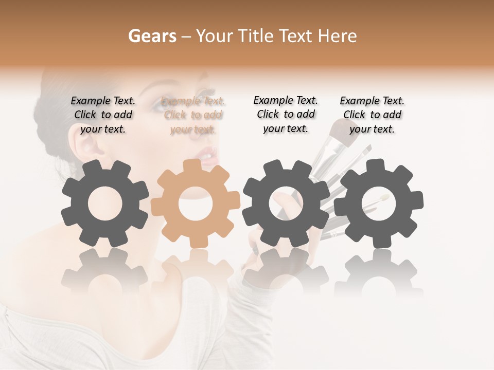 Female Brush  PowerPoint Template