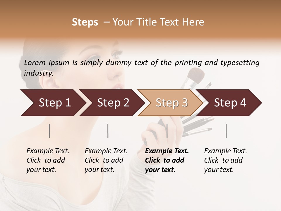Female Brush  PowerPoint Template