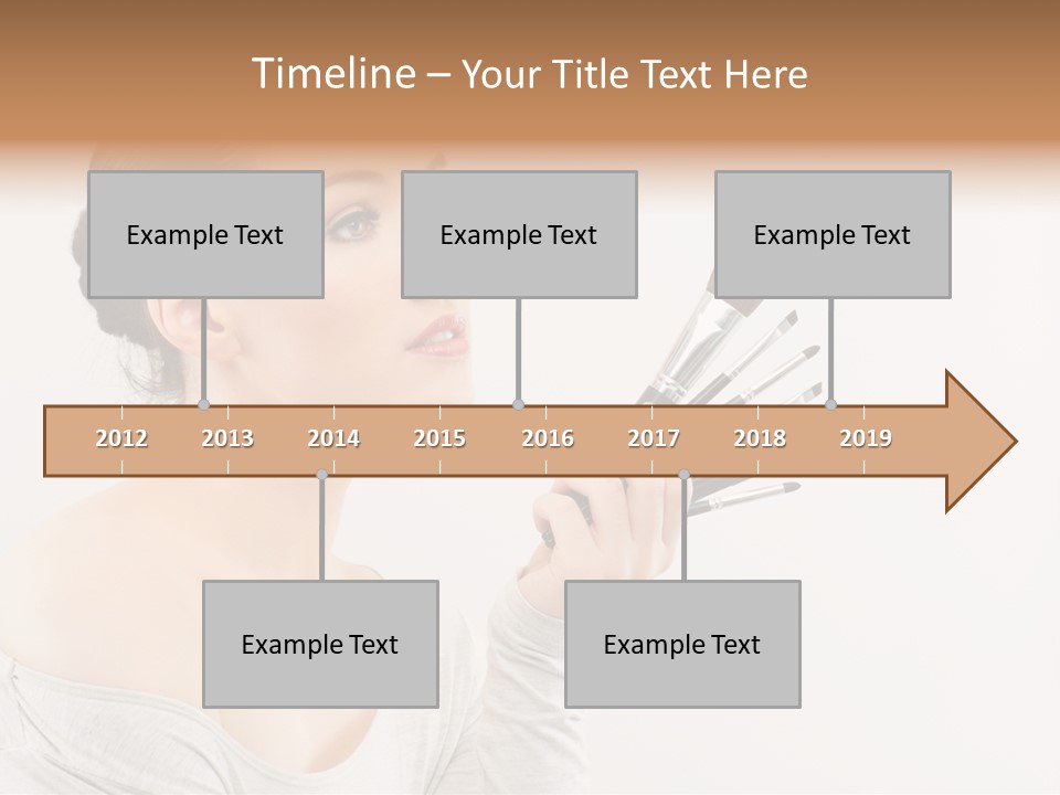 Female Brush  PowerPoint Template