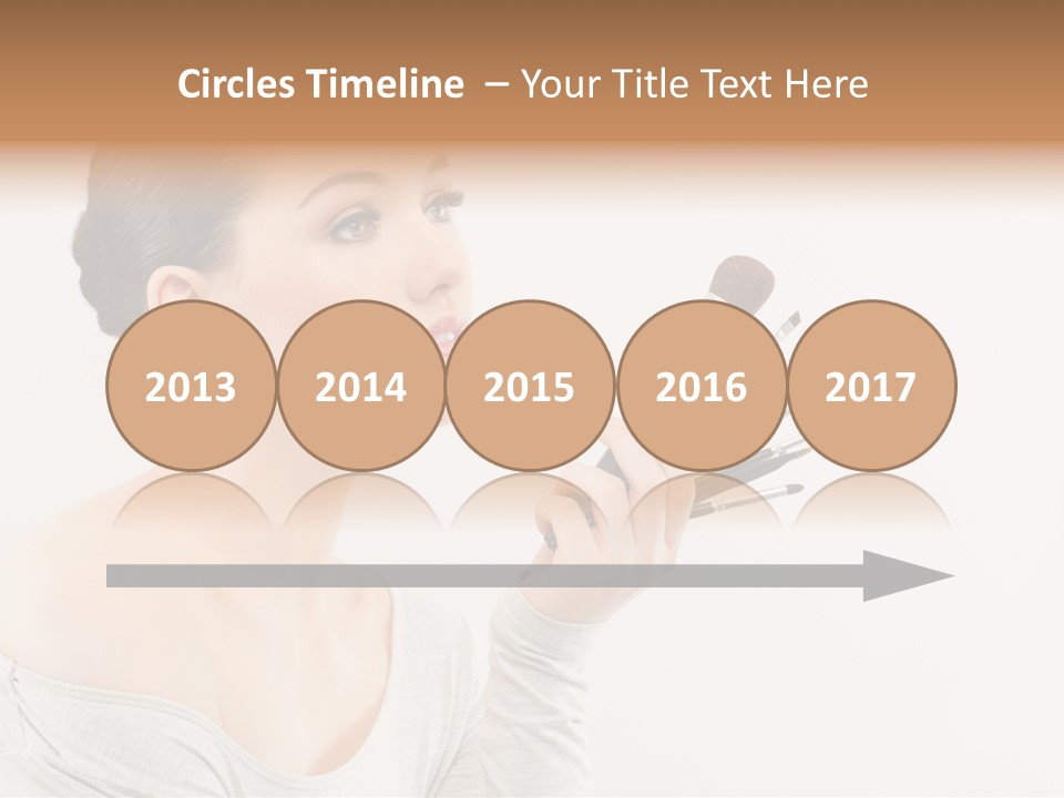 Female Brush  PowerPoint Template