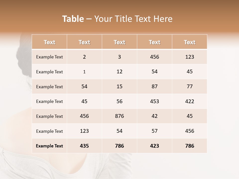 Female Brush  PowerPoint Template
