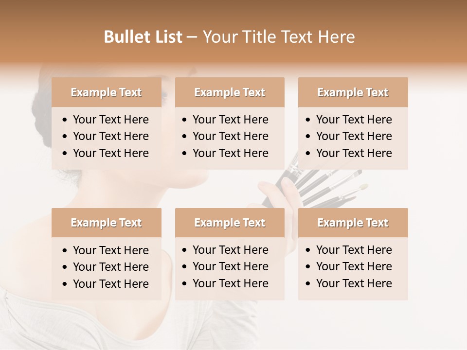 Female Brush  PowerPoint Template