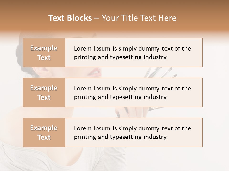 Female Brush  PowerPoint Template