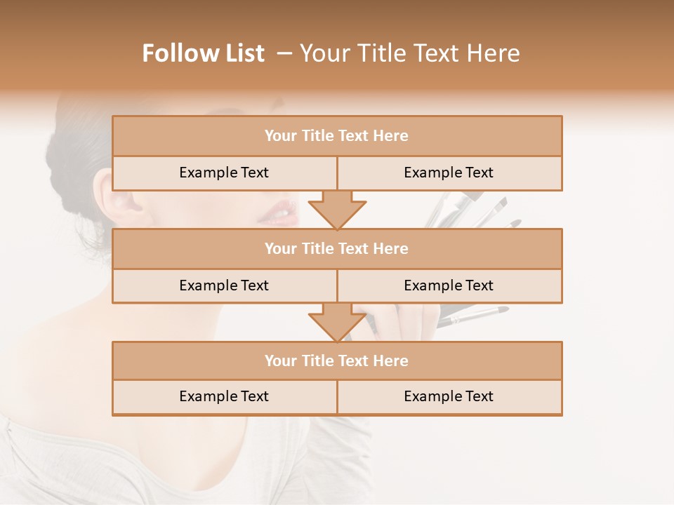 Female Brush  PowerPoint Template