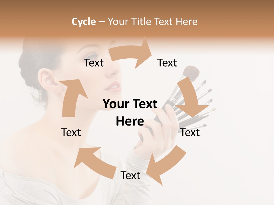 Female Brush  PowerPoint Template