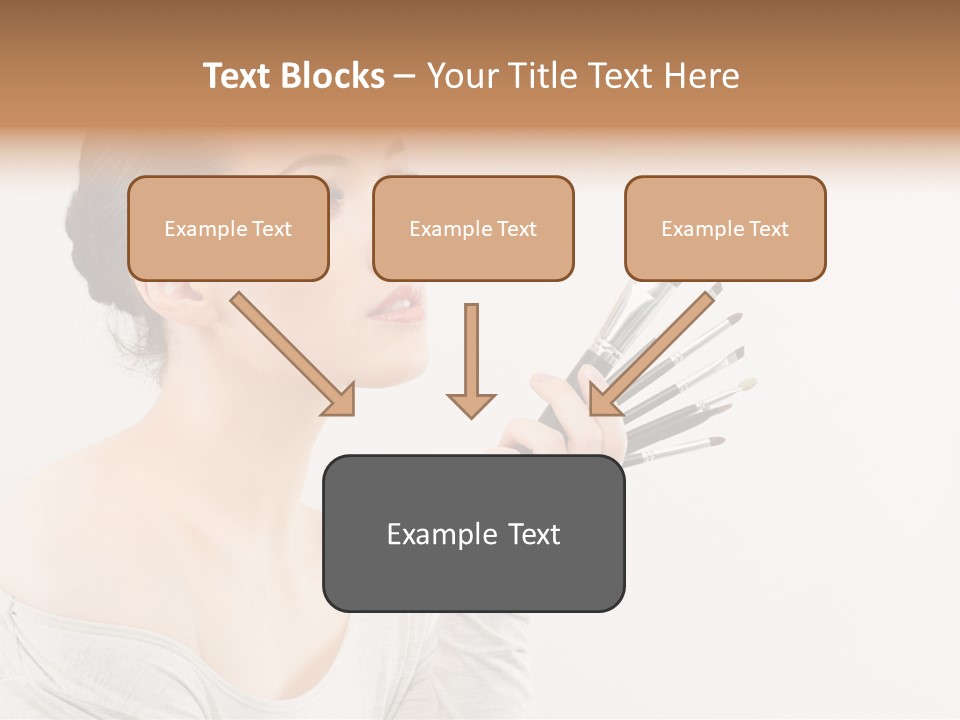 Female Brush  PowerPoint Template