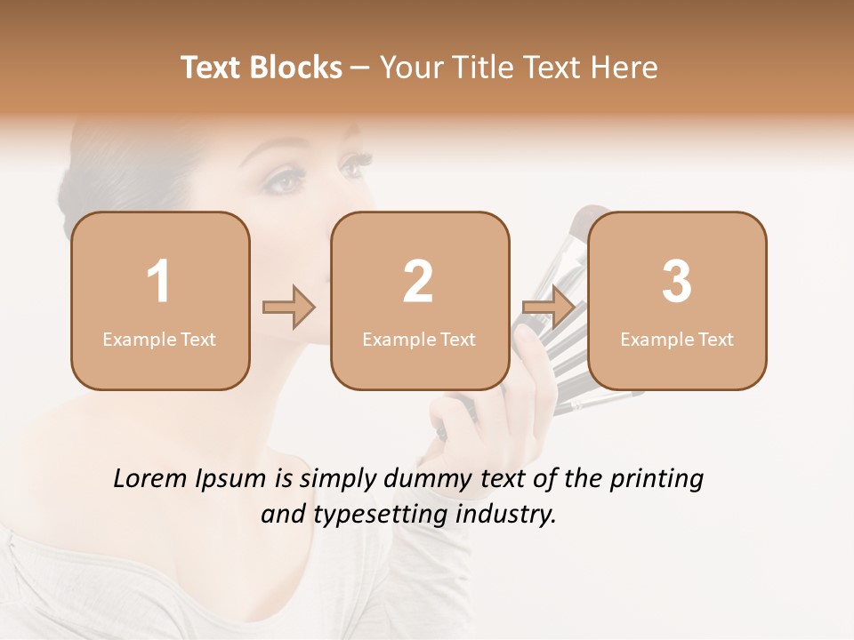 Female Brush  PowerPoint Template