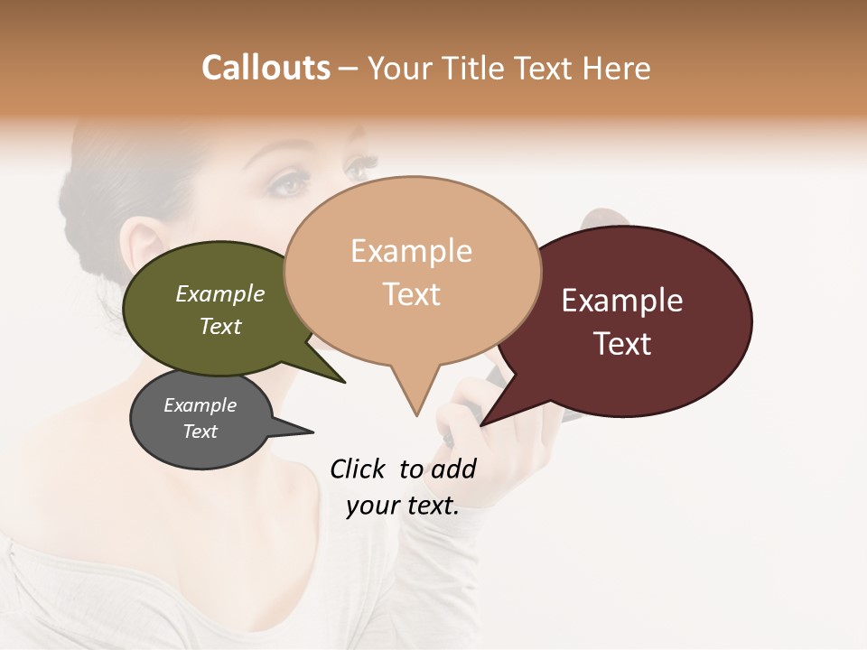 Female Brush  PowerPoint Template
