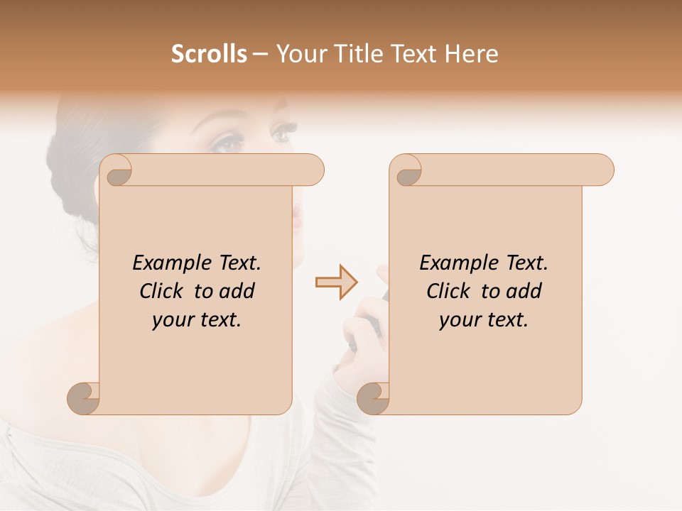 Female Brush  PowerPoint Template