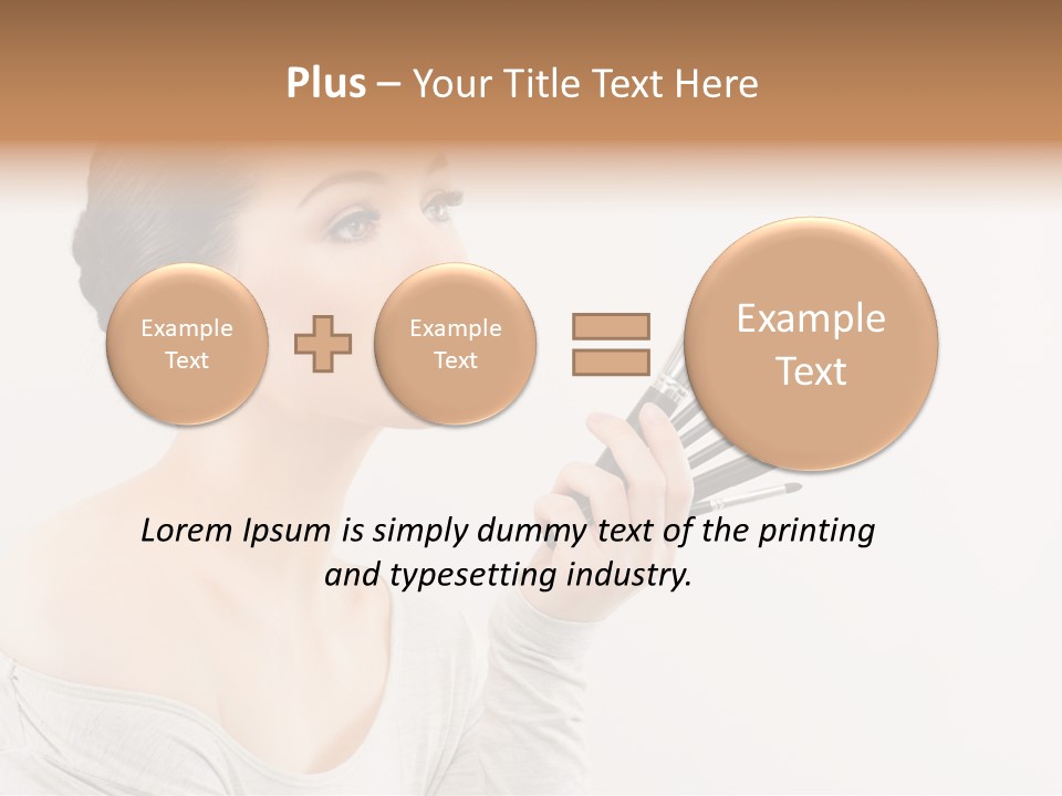 Female Brush  PowerPoint Template