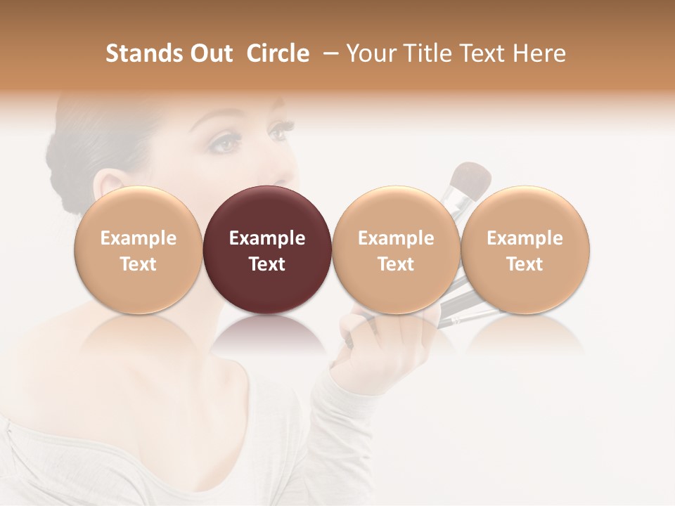 Female Brush  PowerPoint Template