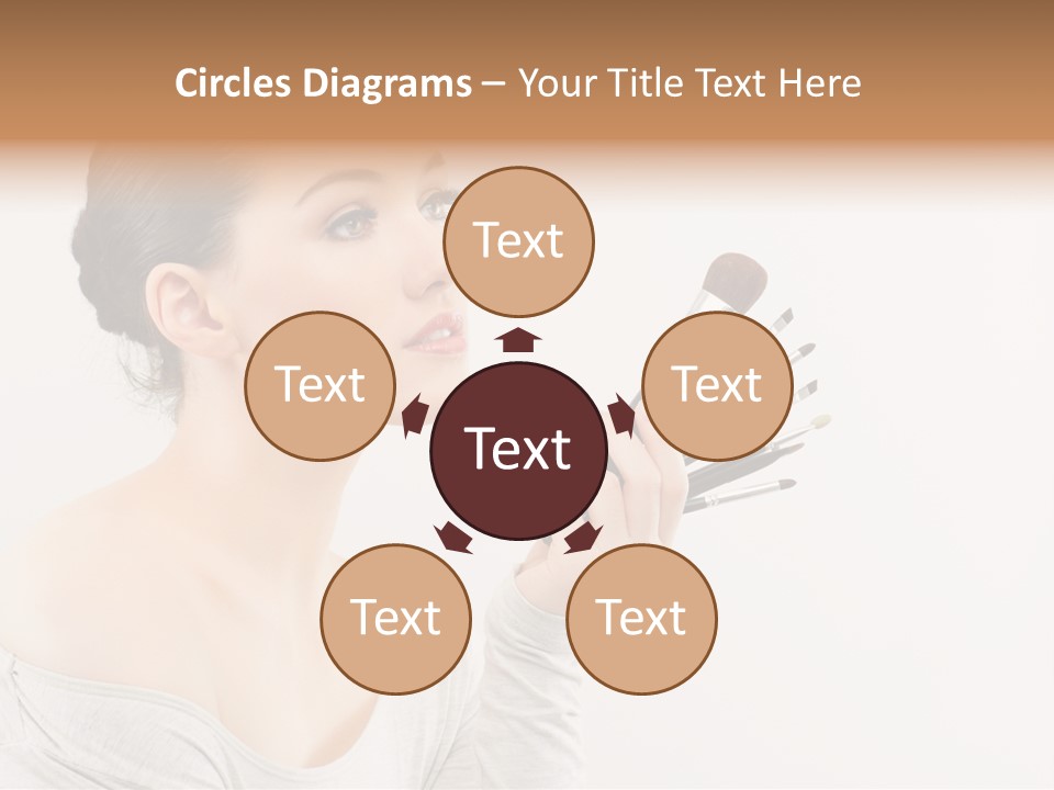 Female Brush  PowerPoint Template