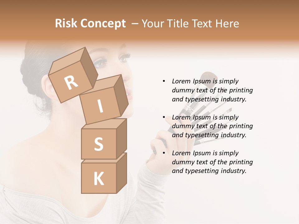 Female Brush  PowerPoint Template