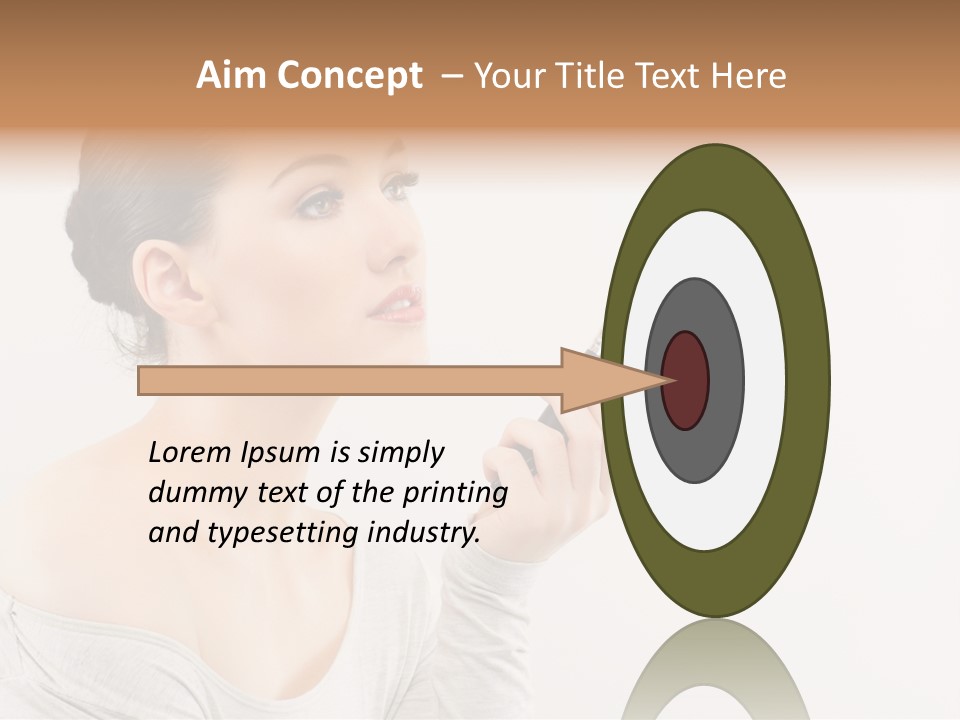 Female Brush  PowerPoint Template