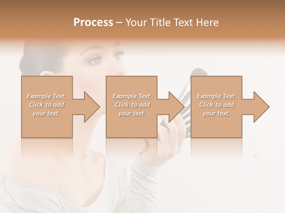 Female Brush  PowerPoint Template