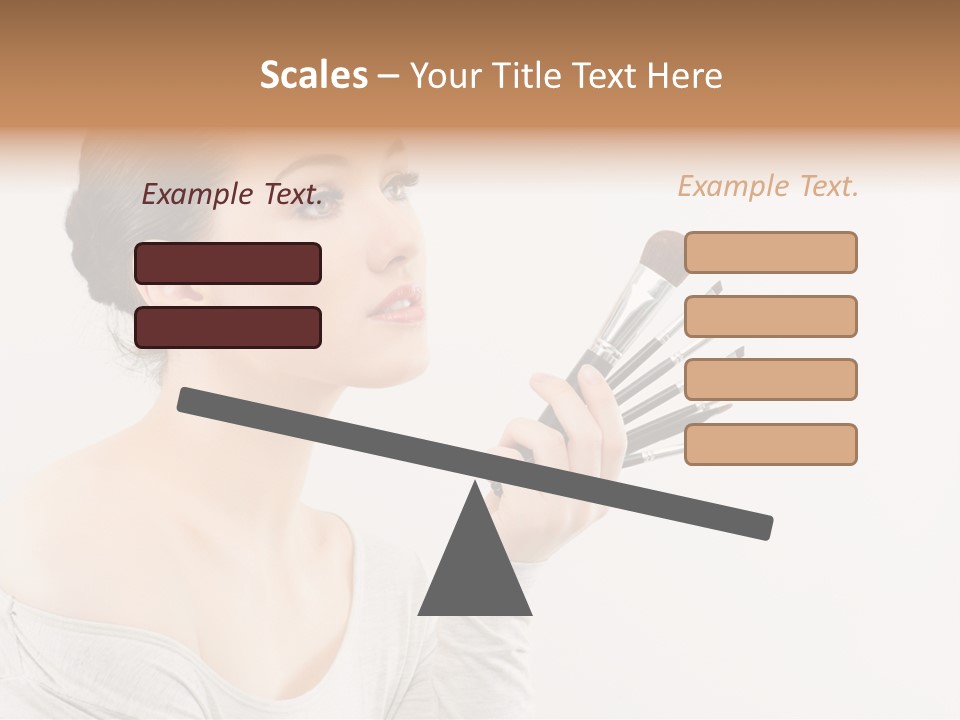 Female Brush  PowerPoint Template