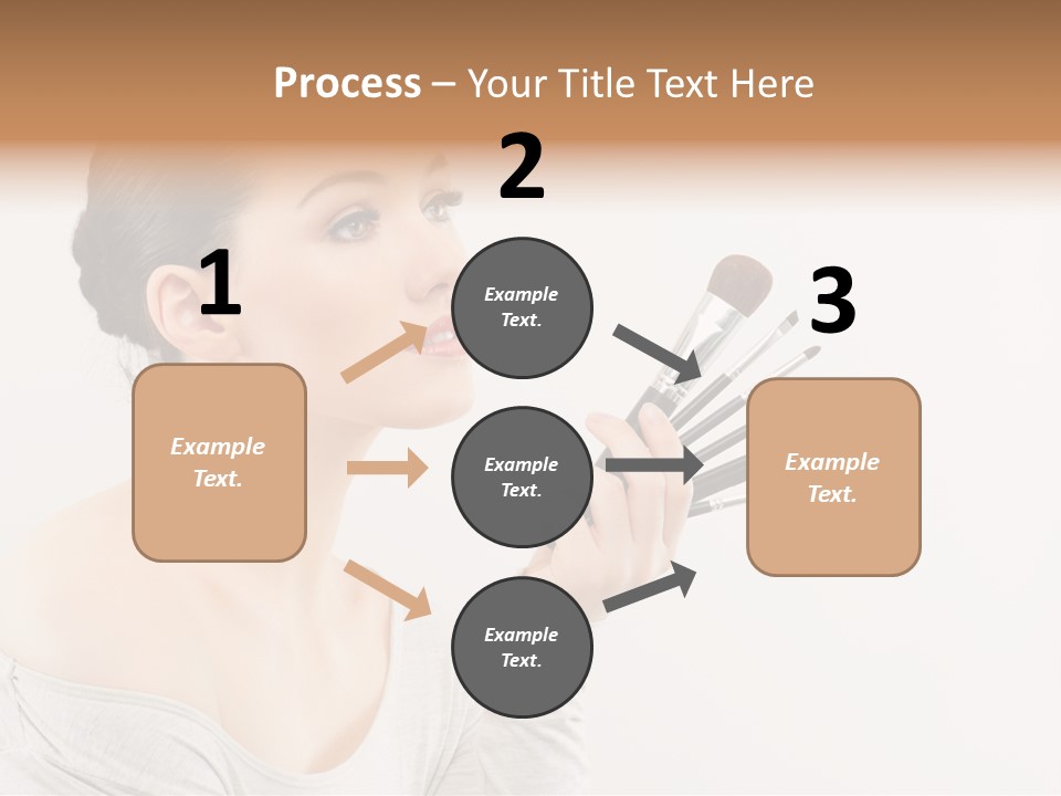Female Brush  PowerPoint Template