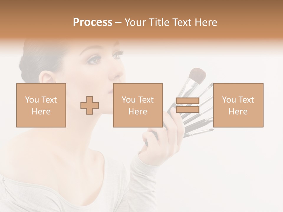 Female Brush  PowerPoint Template