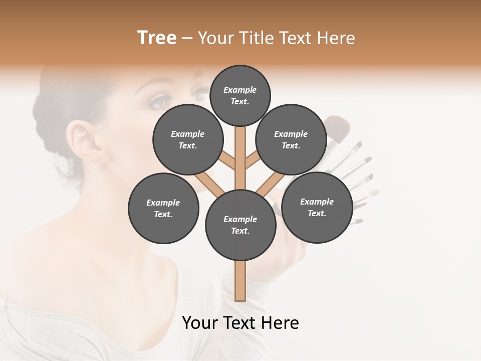Female Brush  PowerPoint Template