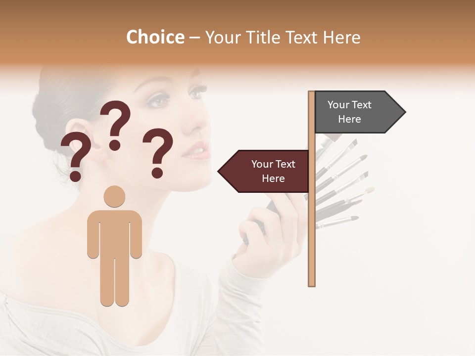 Female Brush  PowerPoint Template