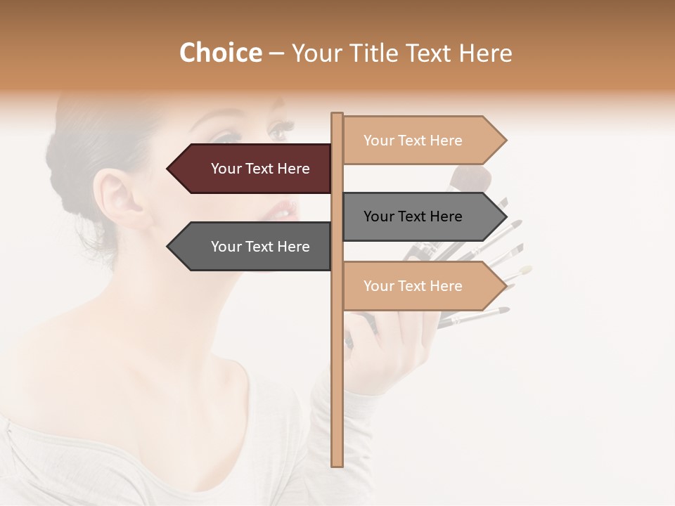 Female Brush  PowerPoint Template