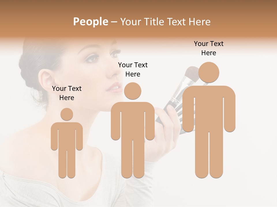 Female Brush  PowerPoint Template