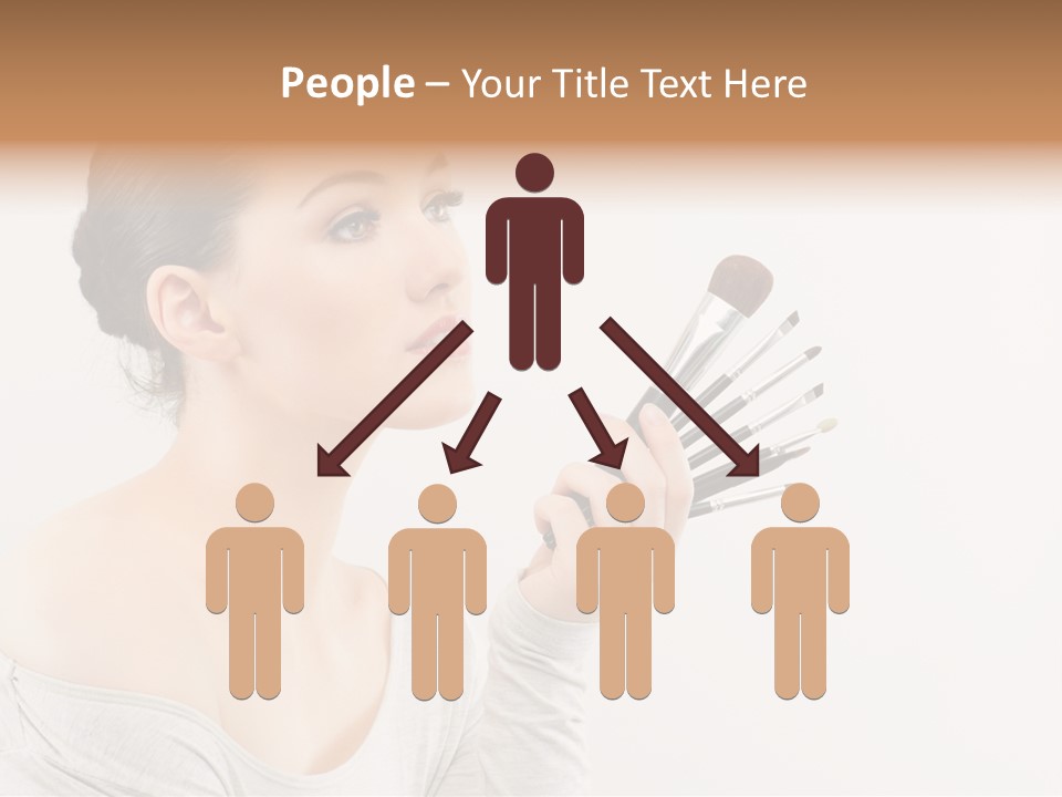 Female Brush  PowerPoint Template