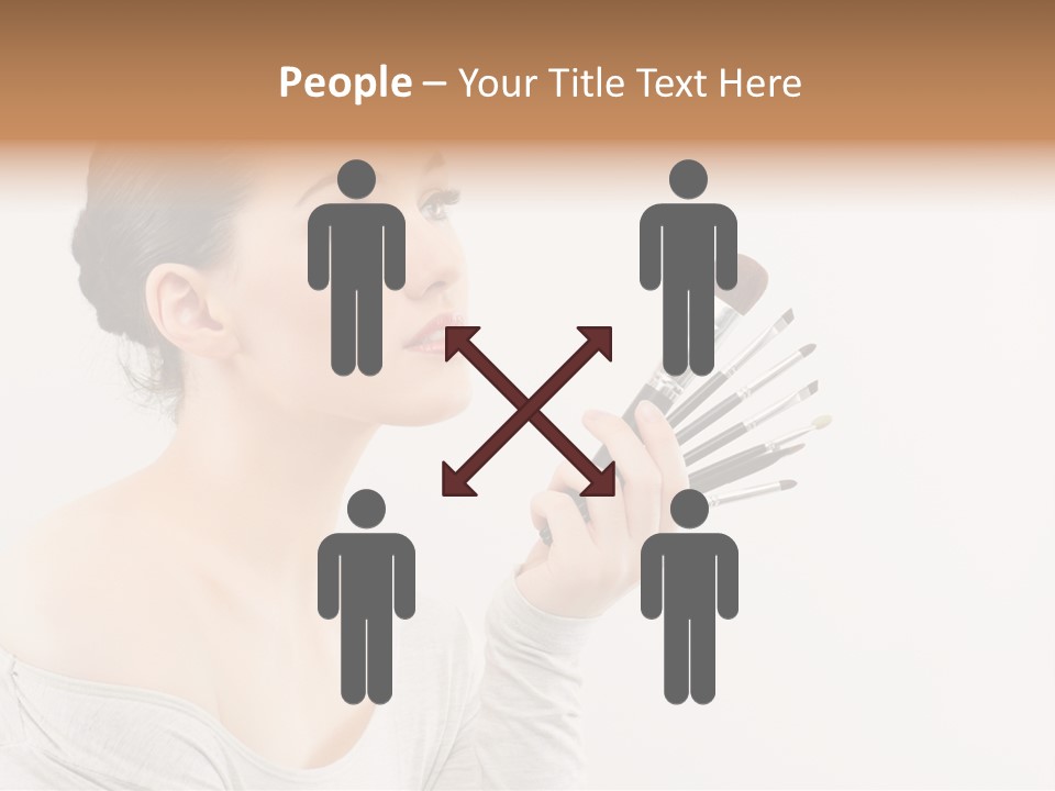 Female Brush  PowerPoint Template